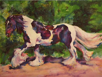 Gypsy Horse Paintings by Karen Brenner